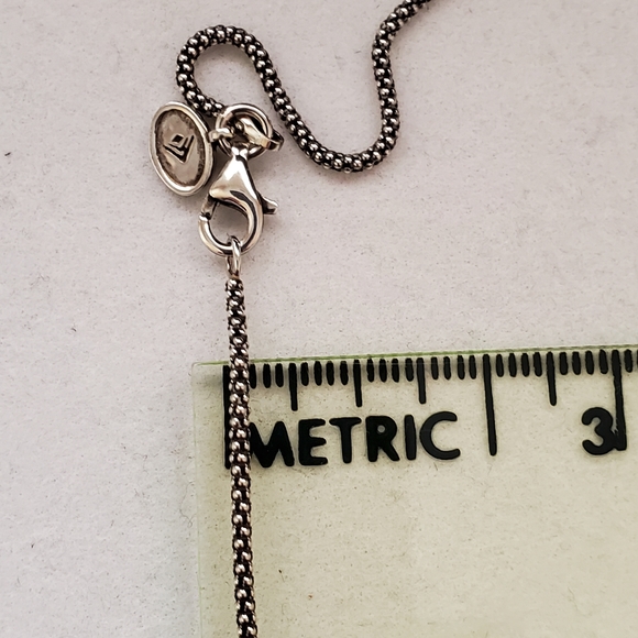 Silpada 925 Woven Knot Pendant on 925 Silver Silpada Chain - Picture 13 of 16